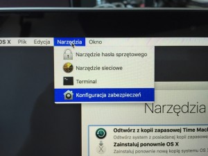Narzędzia > Konfiguracja zabezpieczeń